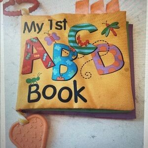 My 1st ABCD Book Baby Toddler Fabric Book Alphabet Crinkle - Playtex